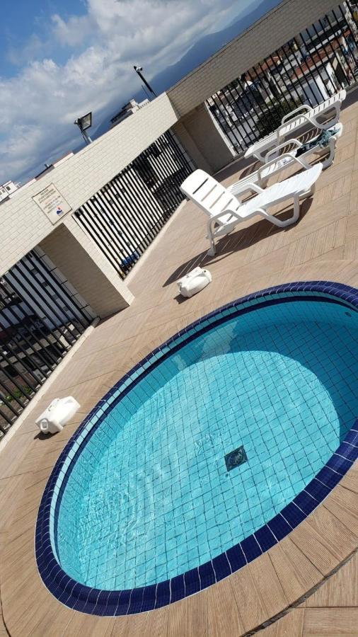 Flat Completo Novo A 350M Da Praia Com Piscina Sao Vicente  Luaran gambar