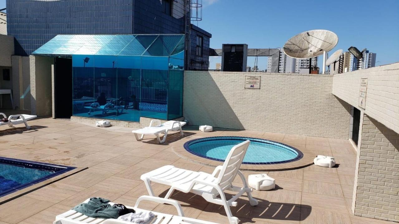Flat Completo Novo A 350M Da Praia Com Piscina Sao Vicente  Luaran gambar